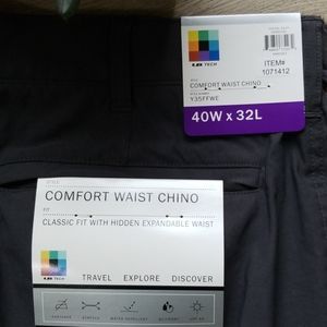 lb tech comfort waist chino